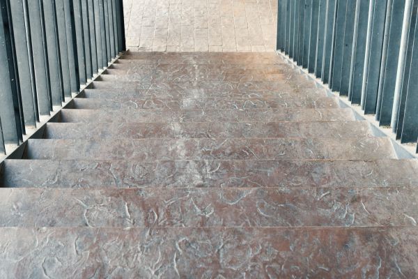 Concrete Stair Stamping in San Rafael